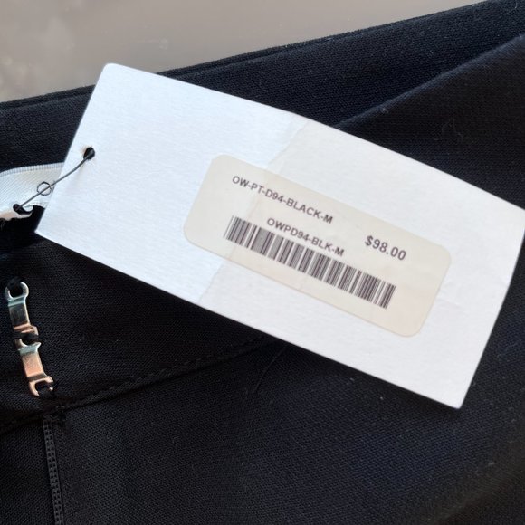 Oak + Fort Black Cropped Wide Leg Trousers NWT ✌️ - Picture 3 of 3